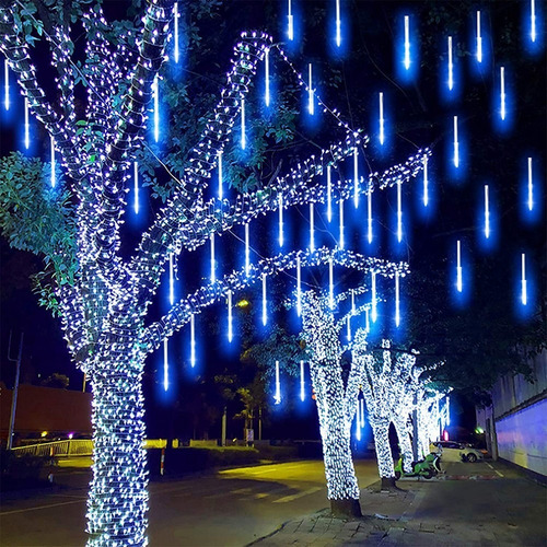 Luces Blancas De 10 Tubos 360leds Con Energía Solar Para Dec