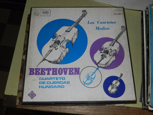 Vinilo 2858 - Beethoven - Los Cuartetos Medios - 3 Vinilos