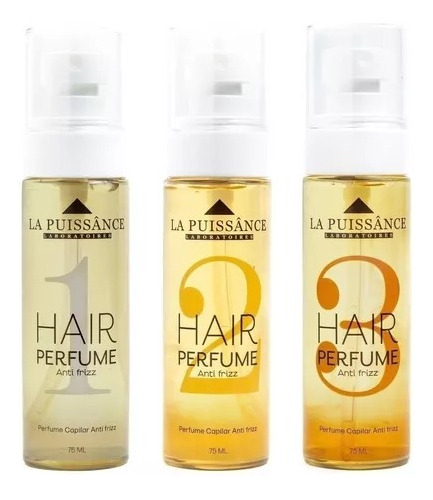 Kit X 3 Perfumes Capilares La Puissance 75ml Anti Frizz