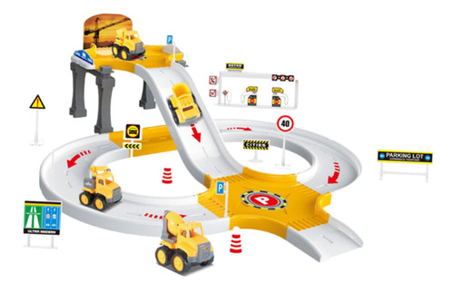 Kit Educativo Boy Toy Para Coche De Ingeniero Amarillo De 4