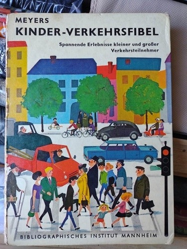 1962 Meyers Kinder-verkehrsfibel Aleman Ilustraciones Retro