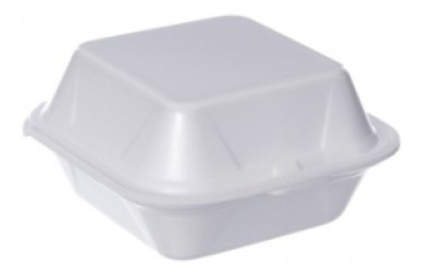 Imagem 4 de 4 de Hamburgueira Isopor H02 Mêdia Lanches Fritas Salada C/100