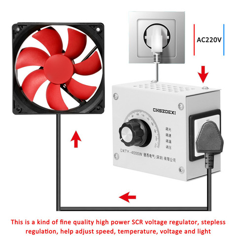 Regulador De Voltaje Variable Compacto, Velocidad Portátil