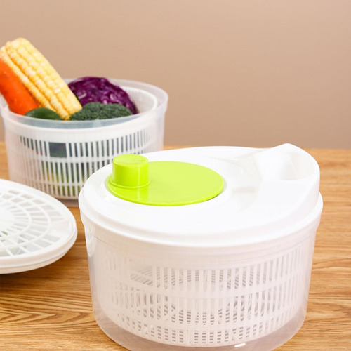 Escurridor De Ensalada Seca Centrifugador De Ensalada Manual
