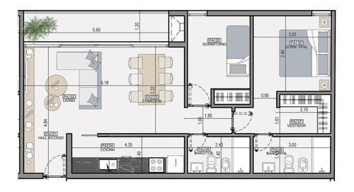 Imagen 4 de 6 de Departamento - S.isi.-centro- A Estrenar Con Cochera En Estrategica Ubicación
