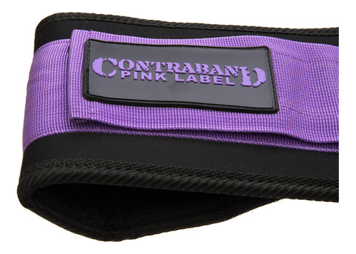 Contraband Pink Label 4047 Cinturón De (morado, Medio)