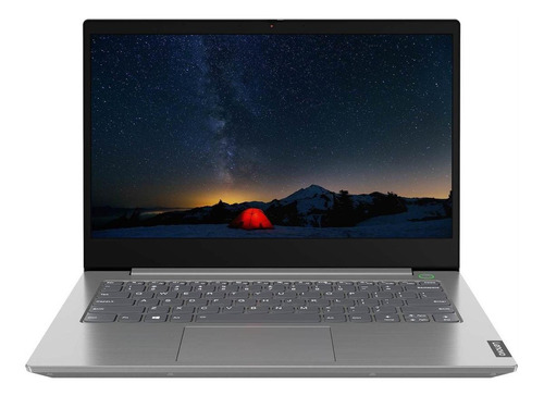Imagen 1 de 6 de Laptop Lenovo ThinkBook 14 IML mineral gray 14", Intel Core i3 10110U  8GB de RAM 1TB HDD, Intel UHD Graphics 1920x1080px Windows 10 Pro