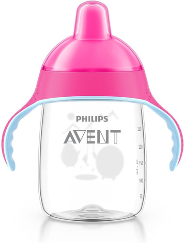 Vaso Avent Con Boquilla Premium 18m+, 340 Ml. Rosado