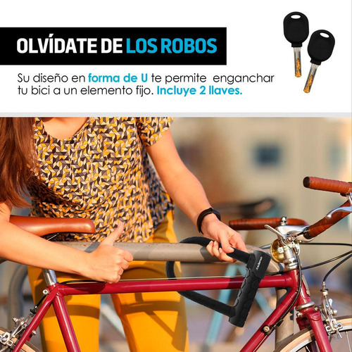 - Candado For Bicicleta Ultra Reforzado Contra Agua Redlemon