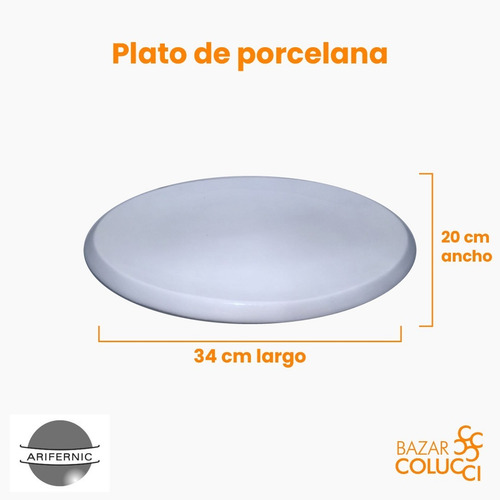 Plato Ovalado Art. Yipla01, Arifernic Obj - Bazar Colucci