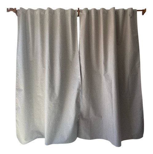 Pack 4 Jgos Cortinas Lino Blackout 210x135 Beige Claro