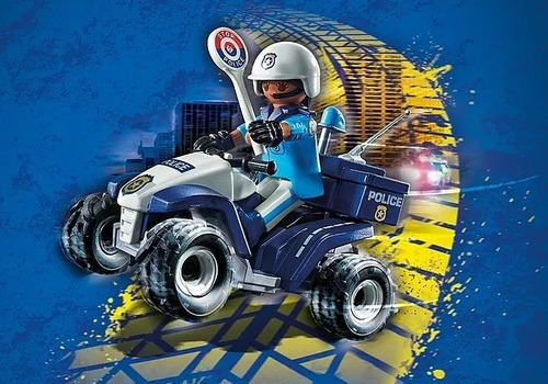 Figura Armable Playmobil City Action Policía Speed Quad 3+ Cantidad de piezas 21
