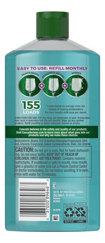 Cascade Rinse Aid Abrillantador Para Lava Vajillas 473 Ml