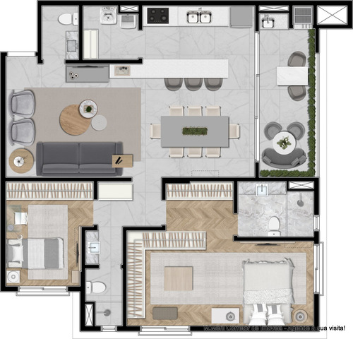 Imagem 25 de 30 de Apartamento Com 3 Dormitórios À Venda Com 194.97m² Por R$ 1.153.000,00 No Bairro Mercês - Curitiba / Pr - M2me-mct406