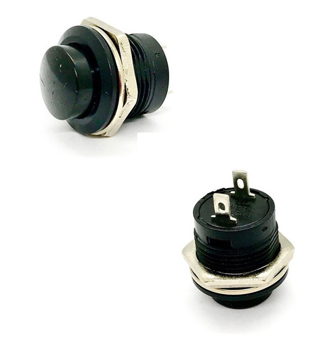 1x Chave Push Button Tipo Start- Bujão R13-507 Preto