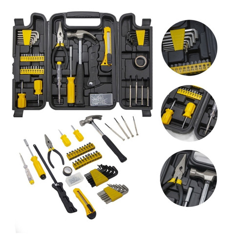 Kit Ferramentas C/200 Pçs Linha Profissional 05456 Titanium