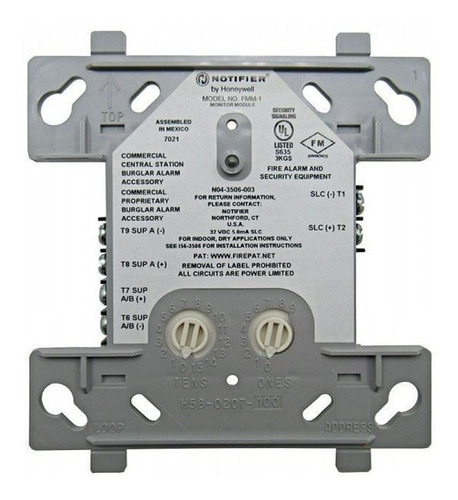 Modulo De Monitoreo Fmm1 Notifier