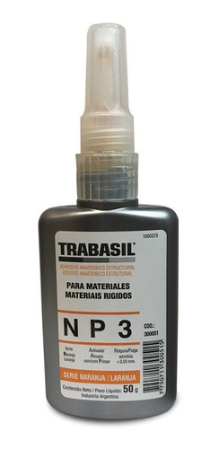 Trabasil Np 3 - 50gr Adhesivo Sellador Vidrio-metal, Mármol