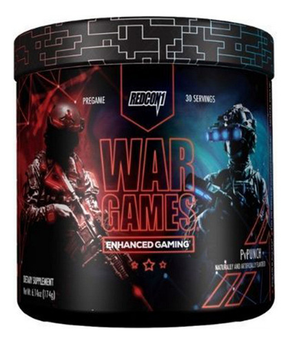 Redcon1 War Games Gaming Pre Entrenamiento Polvo - Bote 30sv Frutos Rojos
