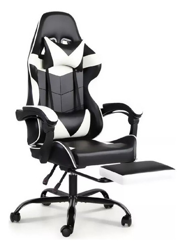 Silla Gamer Ergonómica Reclinable Y Reposa Pies