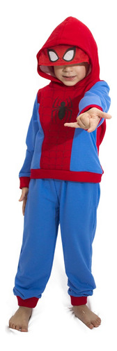 Conjunto Pants Marvel Niño Con Gorro Spider Man 