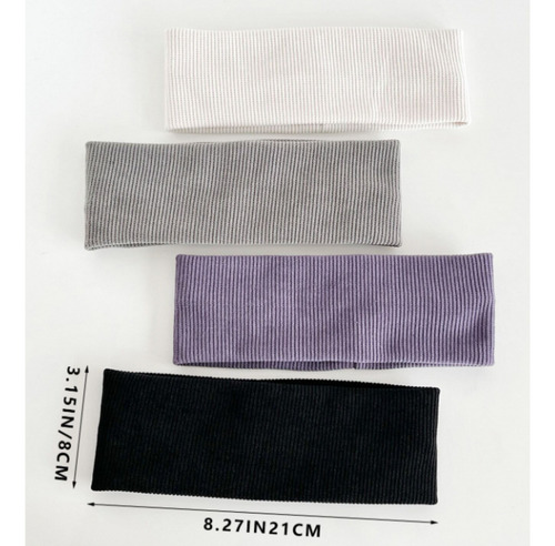 Banda Diademas Elásticas Unicolor De Cabello, Deportiva Yoga