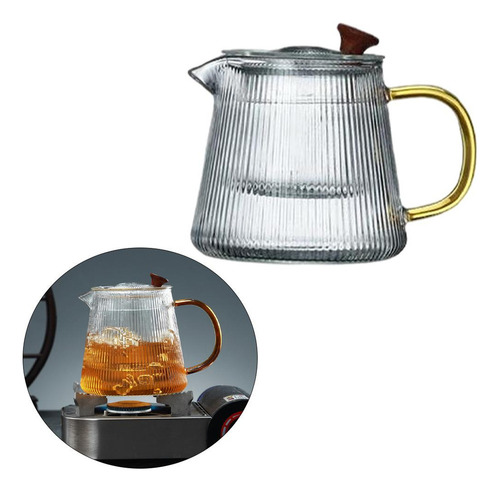 Tetera Segura Para Estufa, Vidrio De Borosilicato 500ml