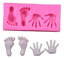 Comprar Molde Silicona Mini Manos  Pies Reposteria Fondant Porcelana