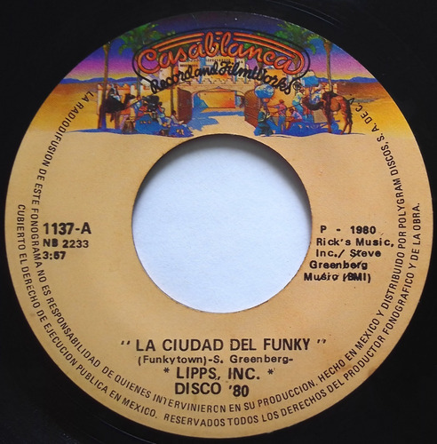 Lipps, Inc. - Funkytown (vinil Maxi Single Ep) Disco Dj 80´s (Usado)