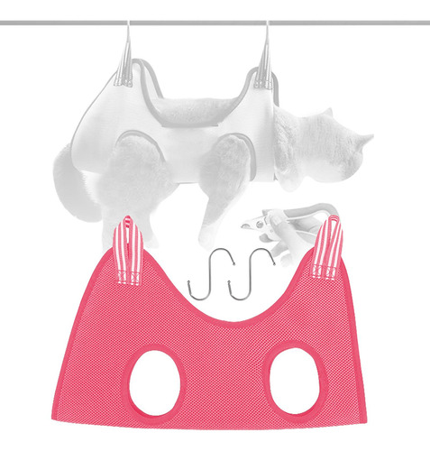 3 Hamaca De Aseo Suave Para Gatos, Rosa Medio Multi Rosa