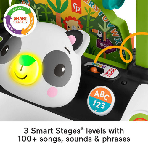 Andador Doble Panda Para Bebés Con Bloques Educativos Color