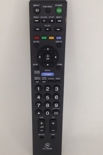 Controle Remoto Tv Lcd Led Sony Rm-yd066 Kdl 32bx425 40bx425