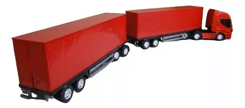 Caminhao Brinquedo Iveco S Way Hi Way Bau Dolly 9 Eixo Carga