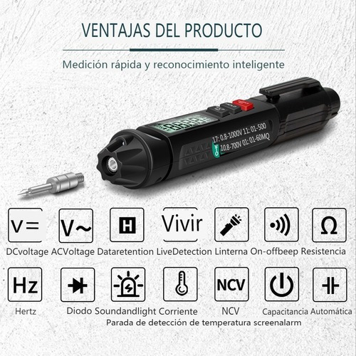 Multímetro De Pluma Aneng A3007 6000 Cuentas Multímetro Digi