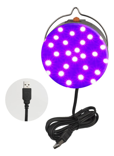 Ciciny Luz Lideró A Negra, Luces Negras Uv Colgantes Usb De