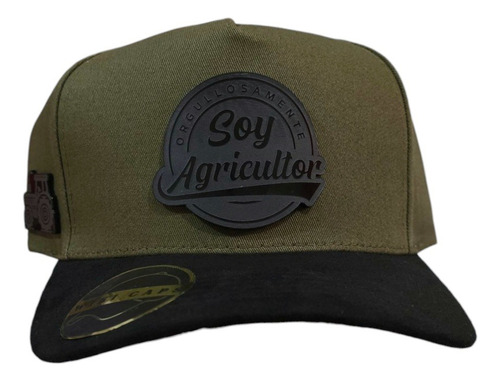 Gorra Orgullosamente Agricultor + Tractor Placa Wiki Caps Verde Broche Ajustable