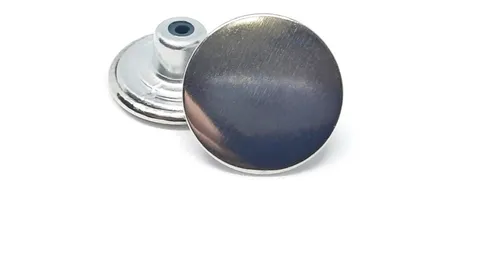 Boton De Jean 17mm Plateado X 100 Unidades
