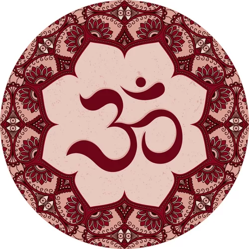 Placa Decor Simbolo Om Yoga Meditação Zen