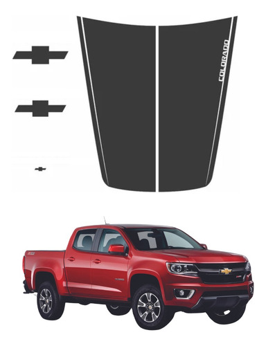 Sticker Calcomania Para Cofre Chevrolet Colorado 2015 - 2023