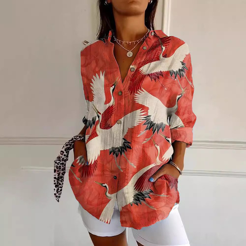 Camisas De Verano De Popular's, Modernas Con Estampado Anima