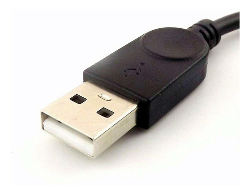 Cable De Extension Usb Hembra A Doble Usb Macho | Negro
