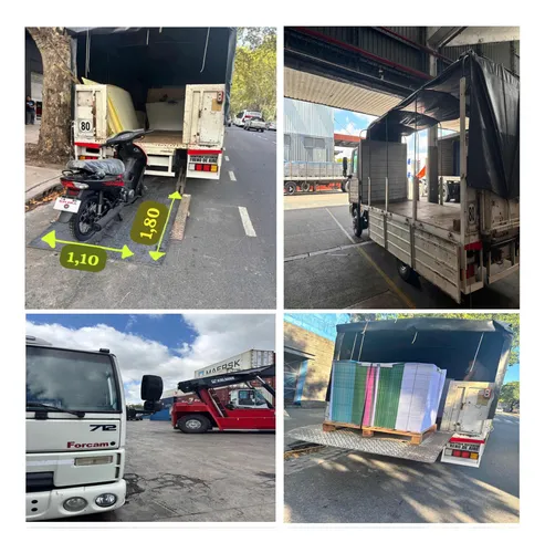 Flete Camion Mudanza Pallets Con Pala Plataforma Hidráulica
