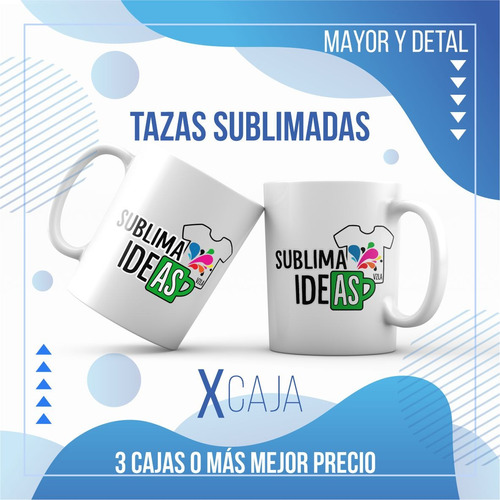 Taza Blanca Personalizada Corporativa Con Logo Para Empresa 