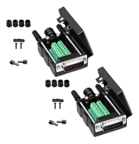 Anmbest Db15 Serial Sin Soldadura A 15 Pines Puerto Termi...
