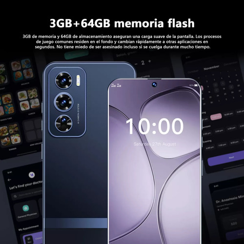 Android Celulares 4g Reno12 Pro 6.6 Pulgadas Barato Ram3gb Y Rom64gb