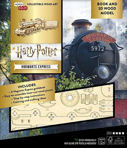 Libro Y Modelo 3d Madera Harry Potter: Hogwarts Express