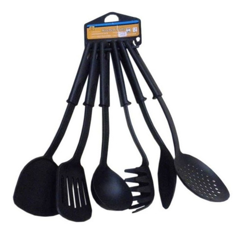 Set De 6 Cucharones Cocina Espatula Bazar Mf Shop Oferta