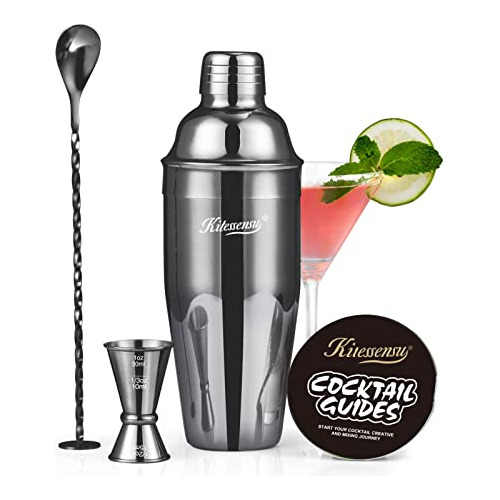 Kitessensu Set De Coctelera, Acero Inoxidable, 24 Oz