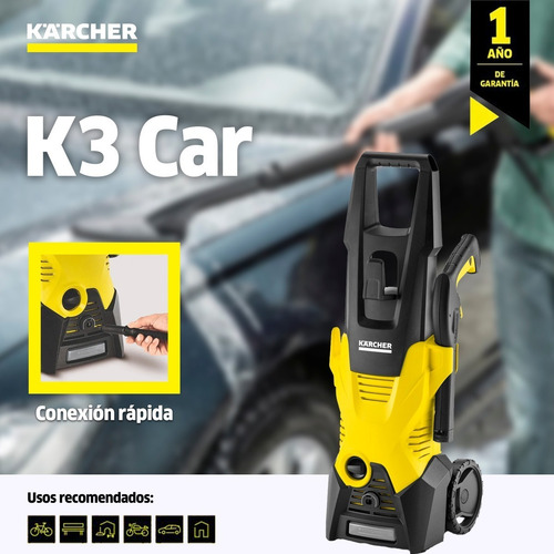 Imagen 3 de 8 de Hidrolavadora Karcher K3 1700 Psi + Envío Gratis