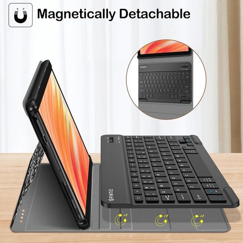 Funda Con Teclado Para Tableta Fire Hd 10 Estilo Libreta